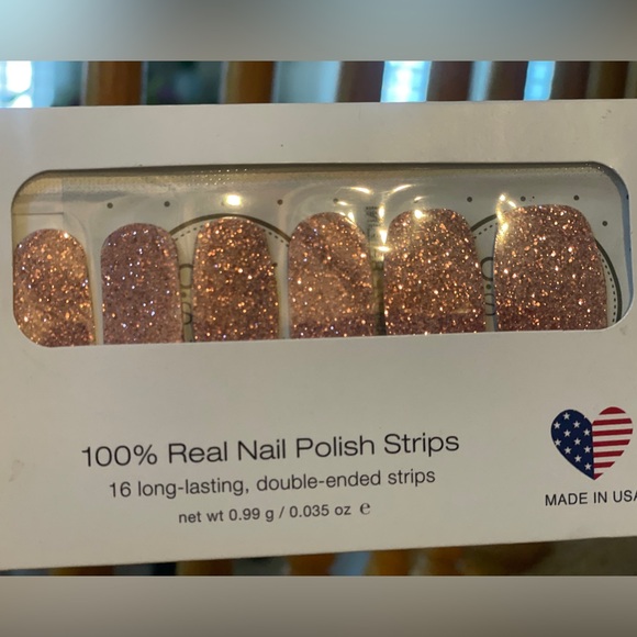 Color Street *RARE* ‘Belize Bellini’ — Pink Sparkly Nail Strips - Picture 3 of 8